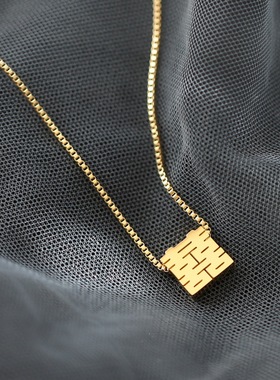 洗澡不用摘双喜不掉色网红项链