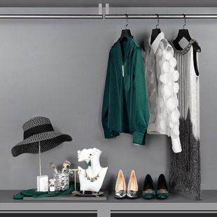 墨绿系衣帽间服饰收纳盒鞋子帽丝巾礼服连衣裙项链饰品软装饰摆件