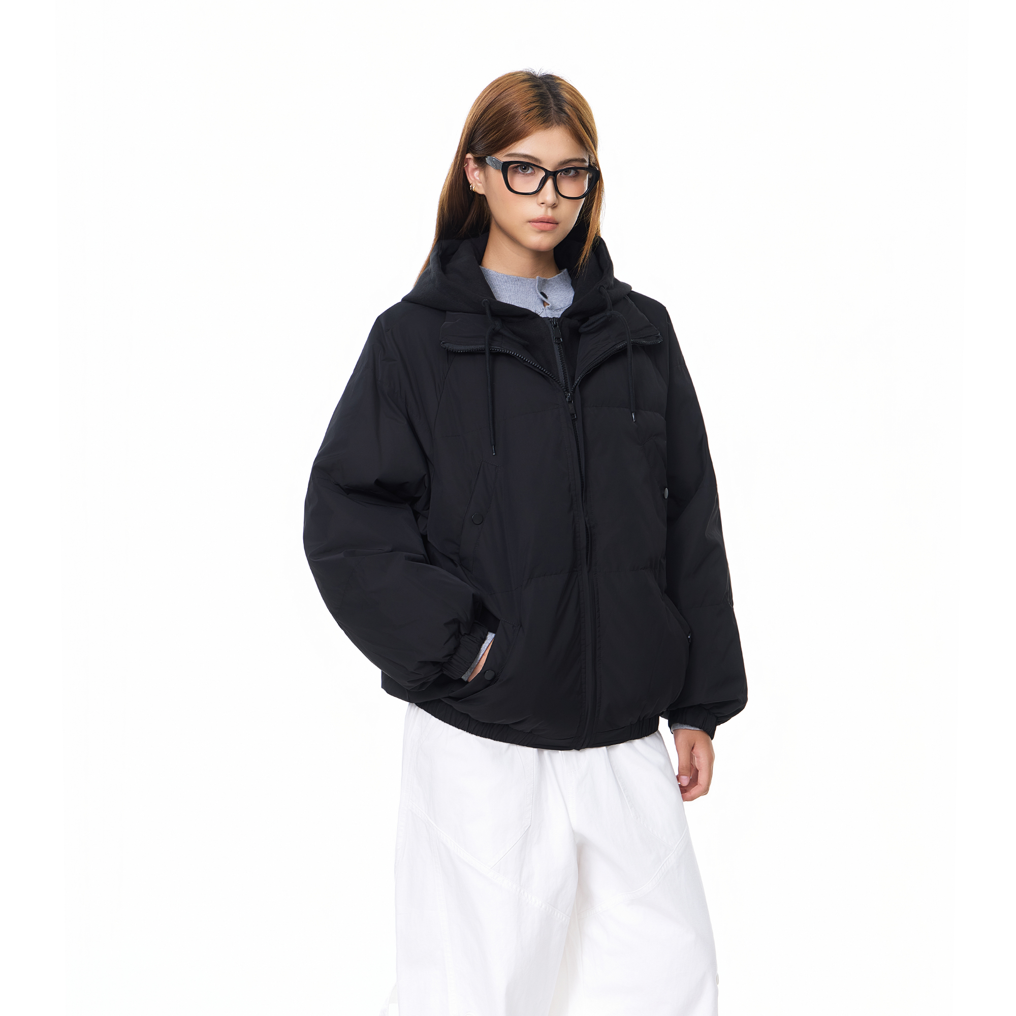 降温刚需！假两件保暖棉服