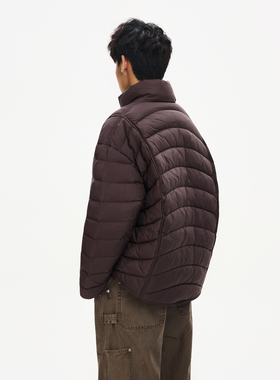 Syri 90白鸭绒立领排骨羽绒服男女宽松冬季保暖龟背设计羽绒外套