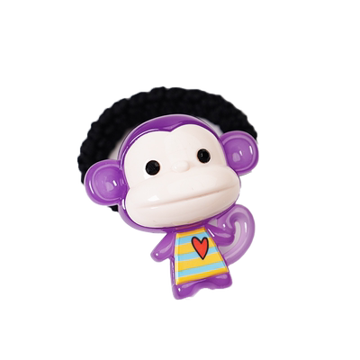 graindebeaute韩国可爱果冻色小猴子发圈粗发绳头绳皮筋