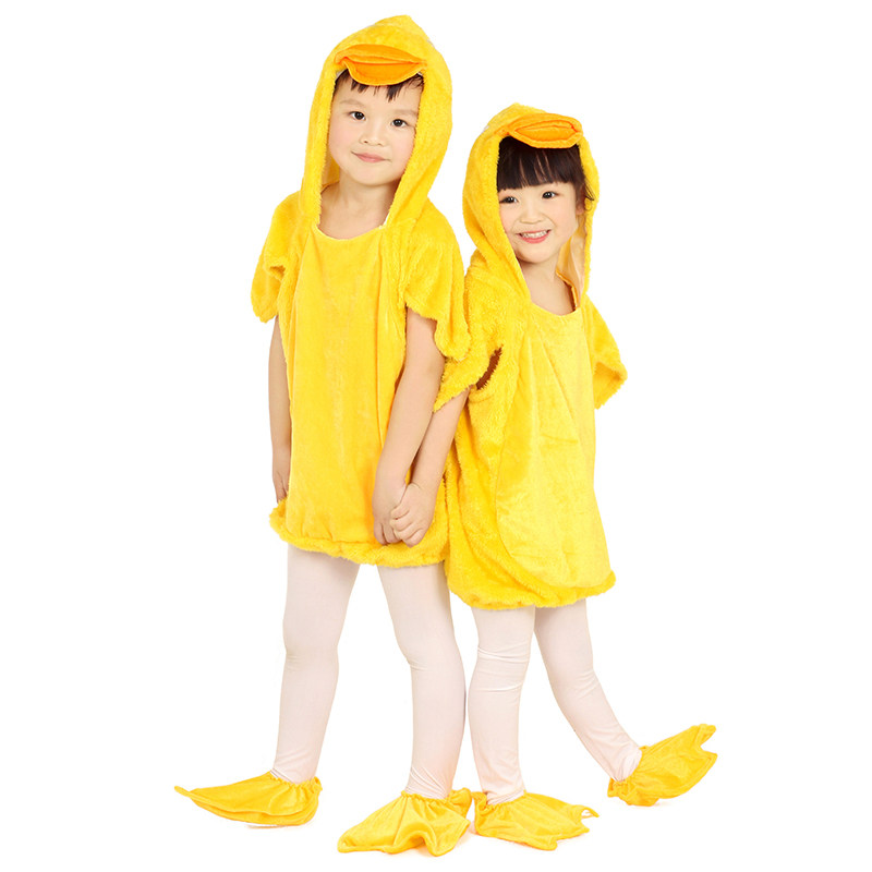 六一儿童动物表演服小鸭子演出服装小鸡也疯狂舞蹈服幼儿园男女款