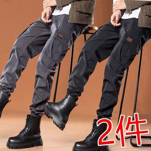 夏季工装裤男宽松休闲