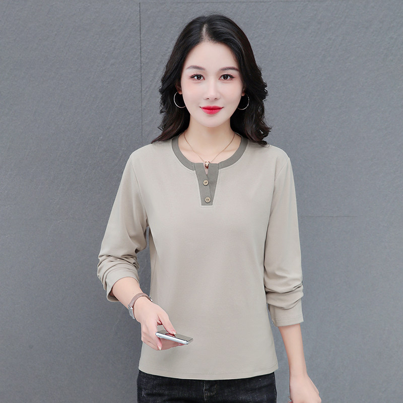 气质时尚长袖2026爆款春秋新款百搭T恤上衣