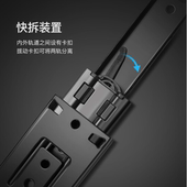 二节抽屉导轨办公桌键盘滑道 橱柜衣柜滑轨加u. 小型三节壁画轨道
