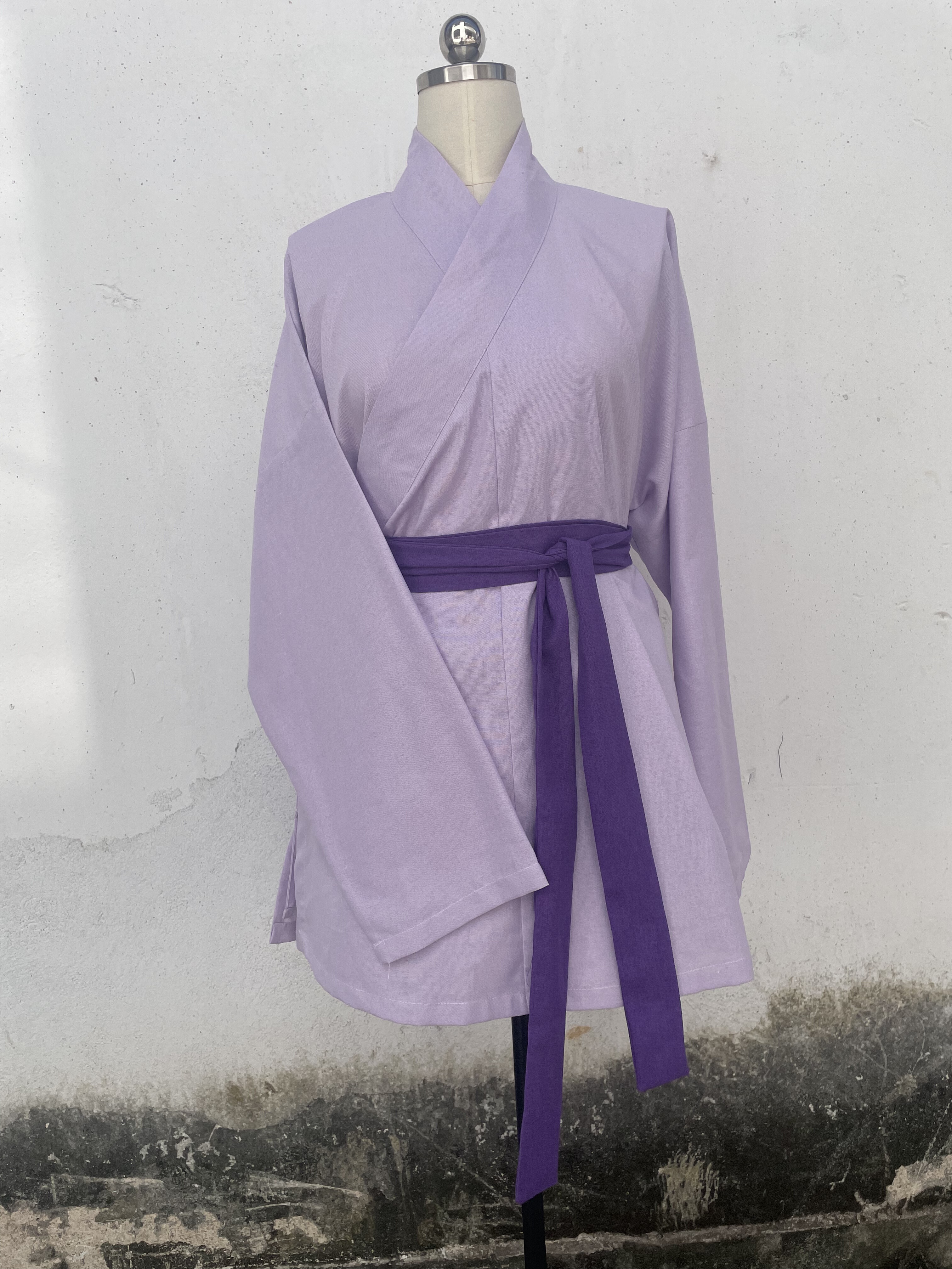 汉服交领长袖中长款棉麻日常田园风百搭清新禅意穿搭休闲短打,女装/女士精品,汉服上装,淘宝优惠券,粉丝福利购,淘宝优惠卷