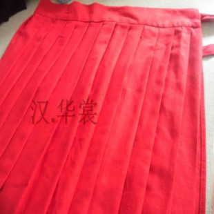 【汉·华裳】汉服一片式下裙高腰襦裙大摆裙齐腰襦裙日常百搭棉麻