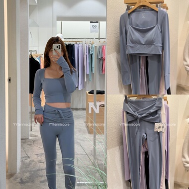 韩国直邮Nylora黑五折扣瑜伽服韩国小众品牌运动服自带胸垫