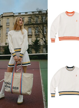 [韩国直邮]Rond&Demarrer女宽松休闲百搭卫衣网球长袖上衣