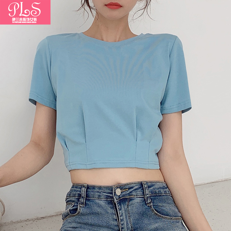 夏季短款收腰韩版短袖气质