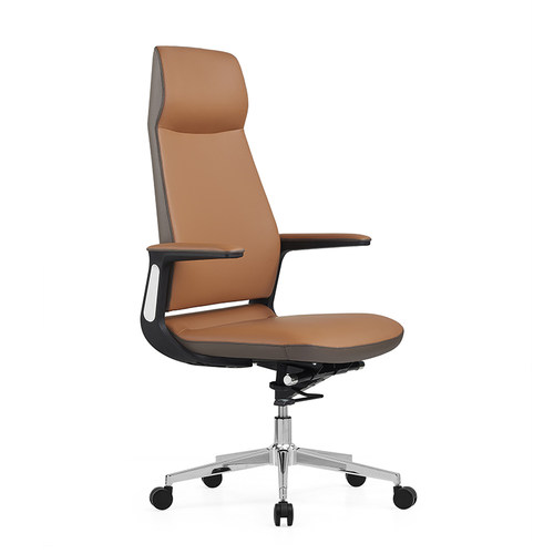 荣阅简约轻奢真皮老板办公椅舒适电脑椅子时尚书房椅可躺总裁转椅