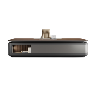 新中式实木大班台现代简约轻奢董事长总裁办公桌高档大气老板桌