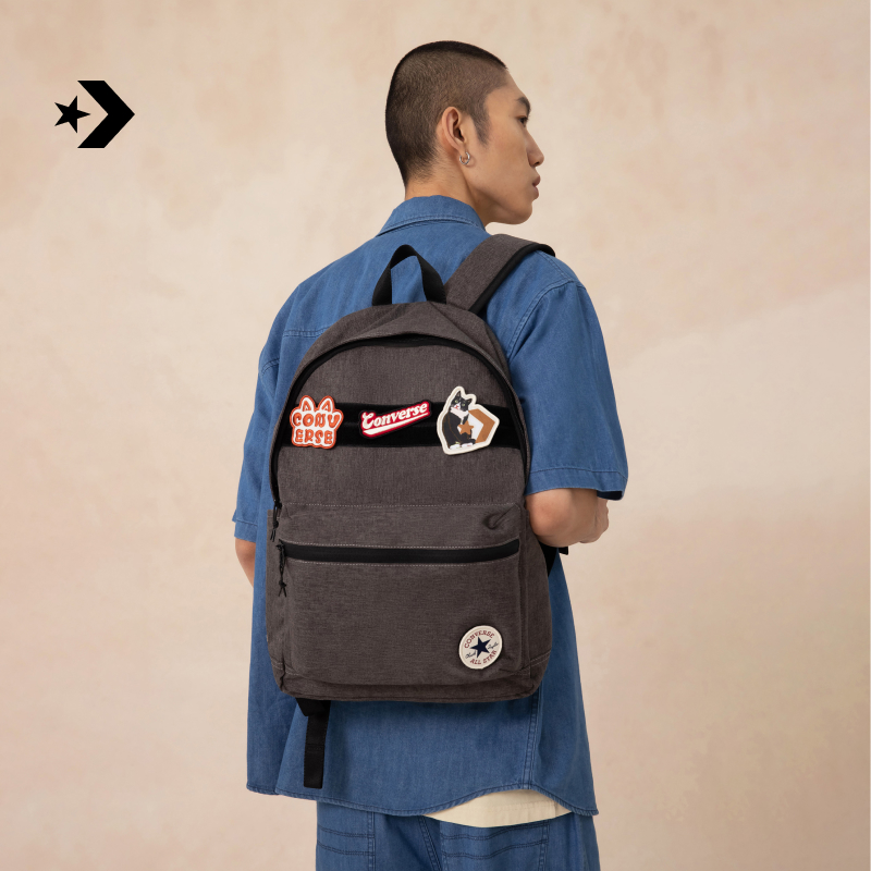 CONVERSE匡威官方 GO2 BTS夏季新品男女猫咪星箭趣味双肩包UA5750