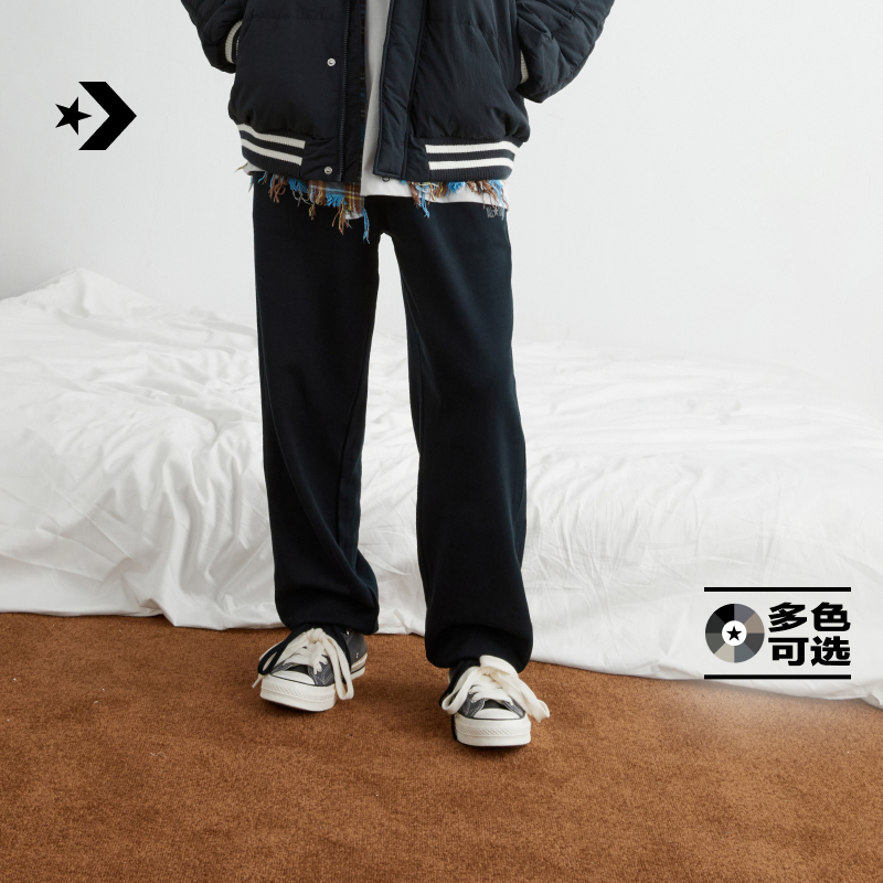 CONVERSE匡威官方 秋冬新品男百搭潮流卫裤束脚慢跑裤子MCJ092