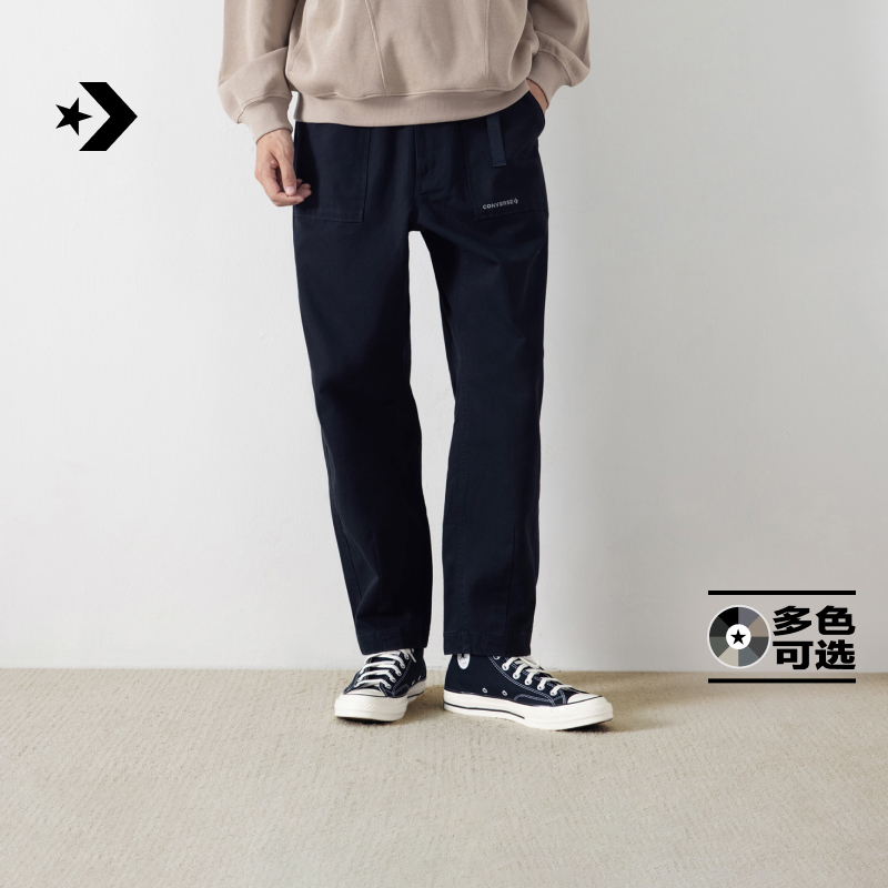 CONVERSE匡威官方 秋冬新品男工装风腰带收口长裤休闲裤子MCJ128