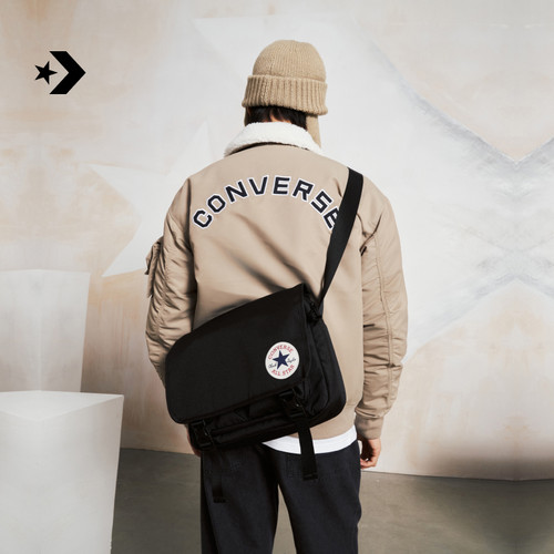 CONVERSE匡威官方 Messenger Bag男女多口袋经典邮差包10026011