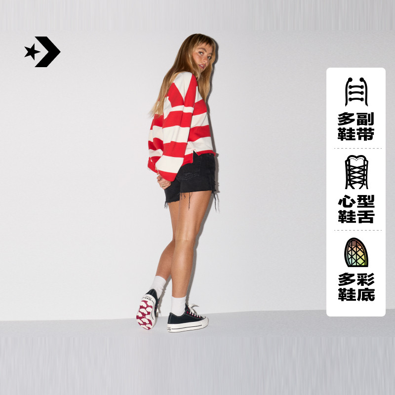 匡威 All Star Lift夏季挚爱同心系列情人节女经典厚底鞋A19059C