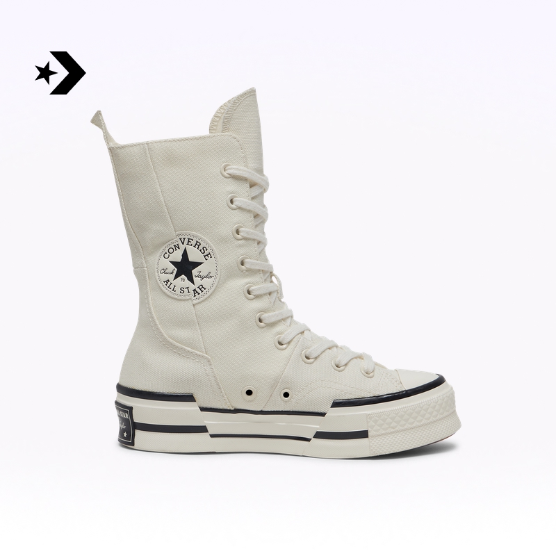 CONVERSE匡威官方Chuck 70 Plus加高款高帮休闲板鞋小白鞋A08261C