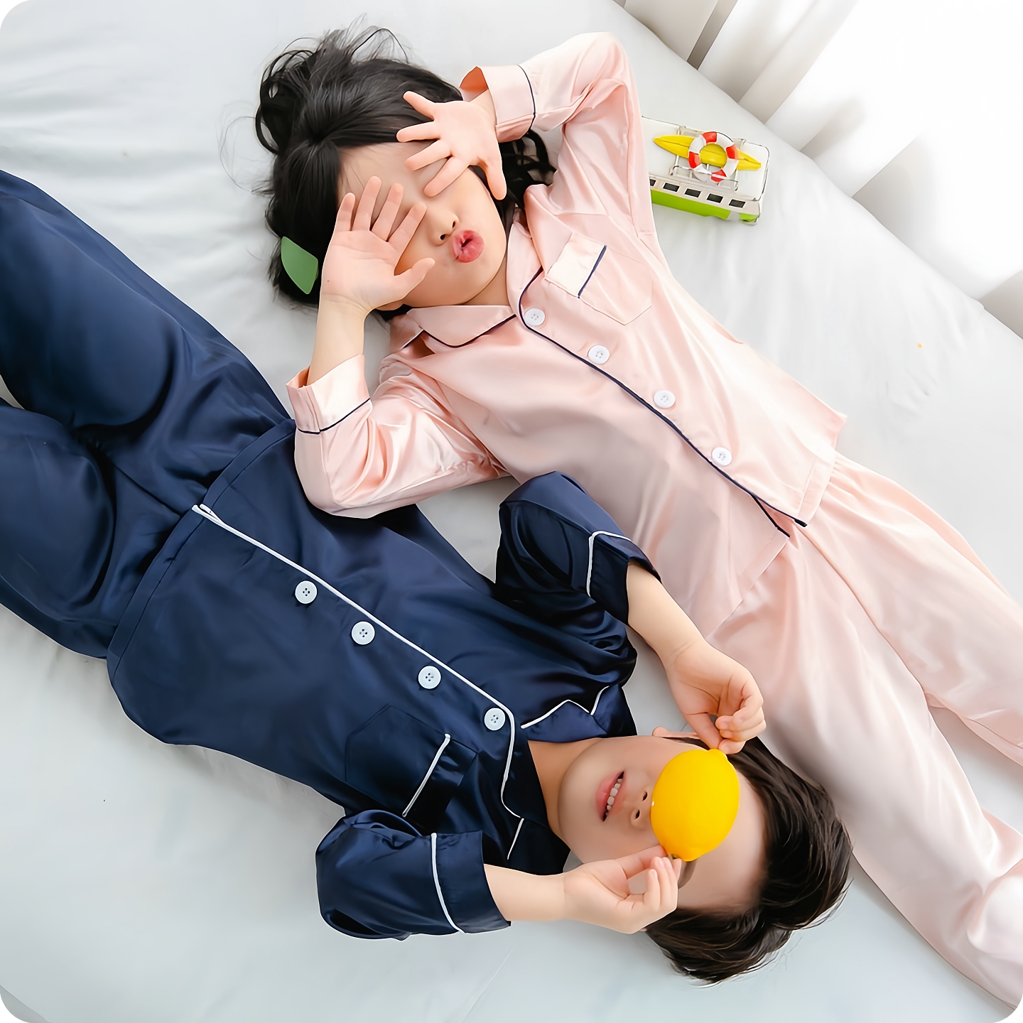 清仓处理25/40姆米儿童真丝睡衣
