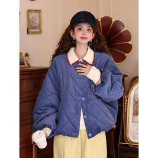 冬保暖宽松棉衣冬装 陈佳洁 2025新款 圆领棉服女款 外套 稻浪翻金