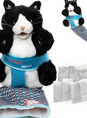 跨境新品 Wrestler:Interactive Hand Puppet摔跤手猫咪互动手木