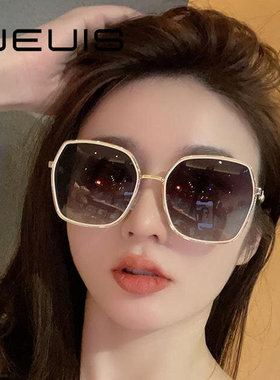 时尚自带妆容感时尚偏光墨镜防晒防紫外线新款大脸显瘦女款太阳镜