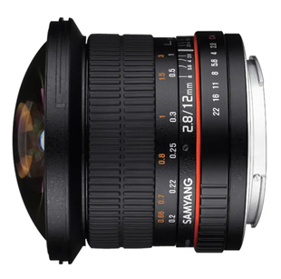 三阳鱼眼镜头12mm F2.8全画幅单反微单手动镜头 SAMYANG 森养