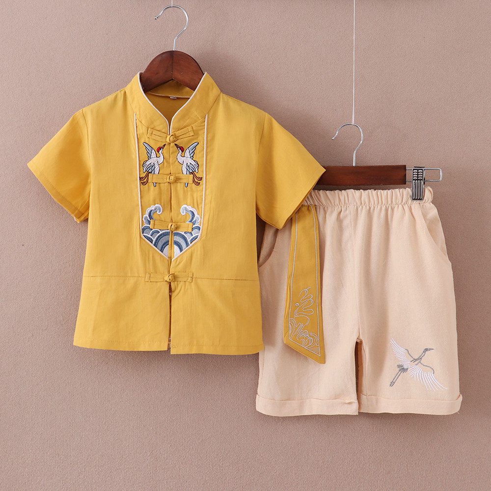 夏季男童汉服薄款中国风