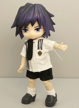 富冈义勇ob11娃娃鬼灭之刃12分整娃BJD可动人偶二次元生日礼物