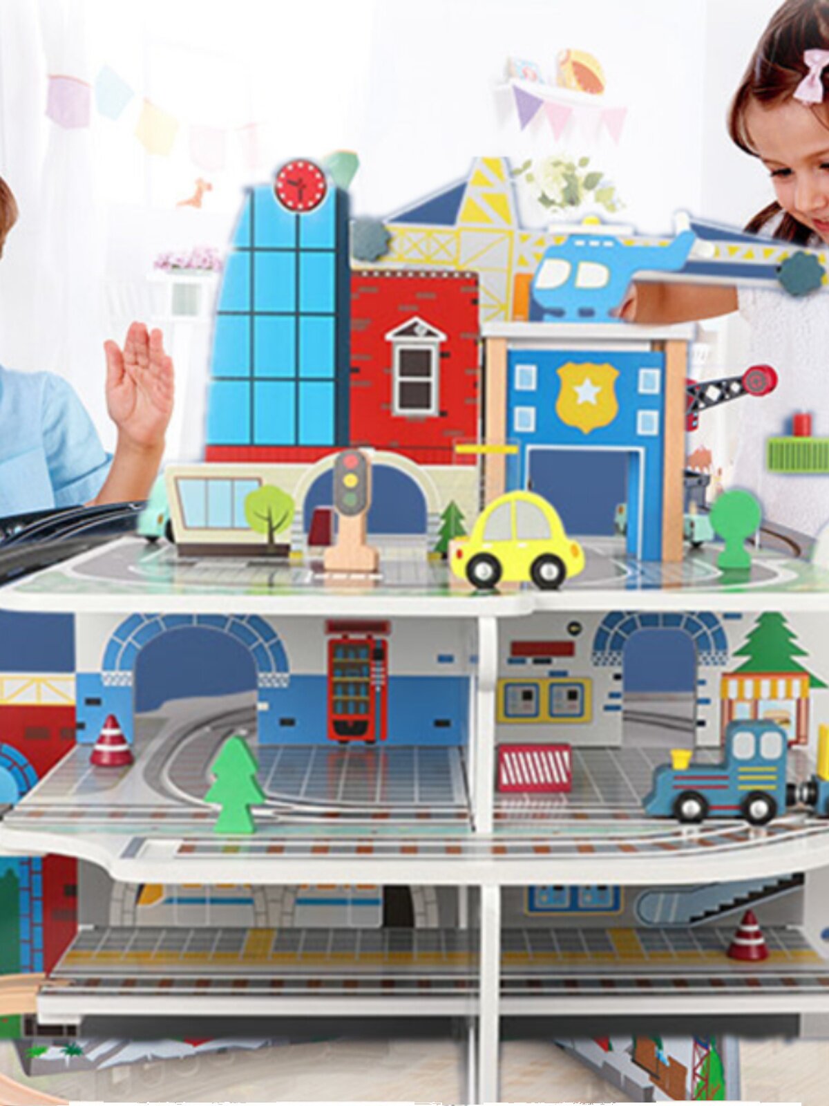 CHILDRENS PUZZLE EXPORTED GERMANY BRAND TRAIN TRACK TOYS HIGH-END ASSEMBLY TOYS BOYS MINE TRACK
