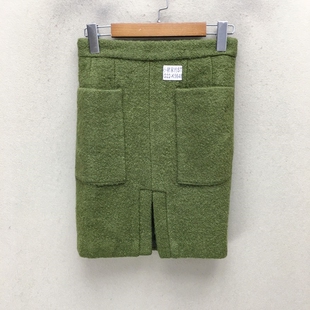 K5648 G22 品牌折扣 毛呢短裙潮款