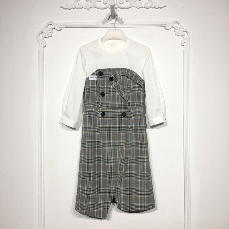 素系列 D89173 时尚连衣裙品牌女装折扣