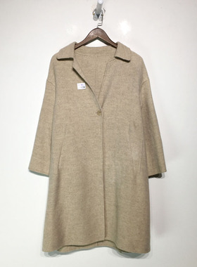 杭Y系列 Z01-A02544 时尚羊毛双面呢毛呢外套品牌女装折扣靓切