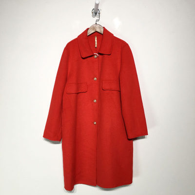 潮系列 Z01-A01520 时尚双面呢羊毛毛呢外套品牌女装折扣