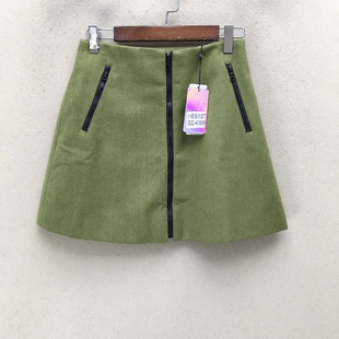 K5658切 G22 品牌折扣 毛呢短裙潮款