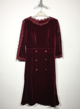 乔系列 D90228 时尚连衣裙品牌女装折扣