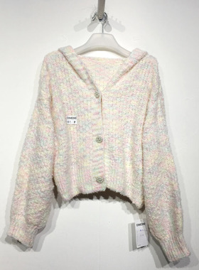 潮系列 D98390 时尚针织开衫品牌女装折扣