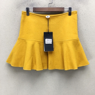 K2161切 G22 品牌折扣 毛呢短裙潮款