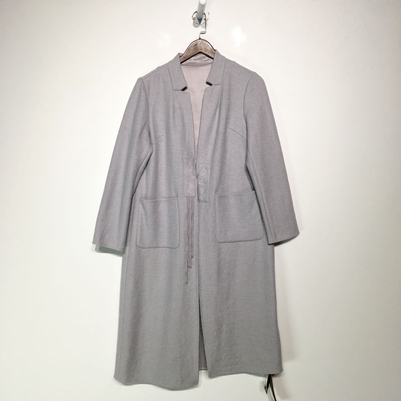 国风系列 Z01-A01509 时尚毛呢外套品牌女装折扣靓切