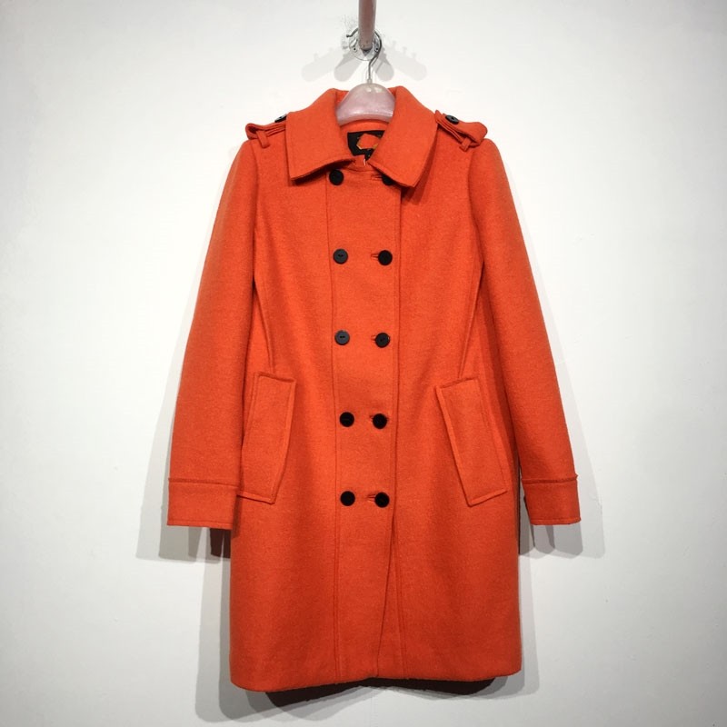 SC系列 D74777 时尚长款毛呢外套品牌女装折扣