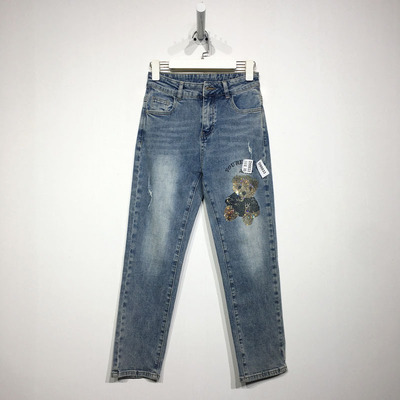 MCIR系列 D95833 时尚牛仔长裤品牌女装折扣