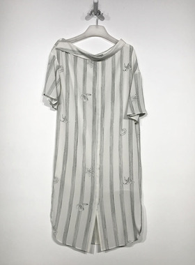 衣系列 D87903 时尚真丝连衣裙品牌女装折扣