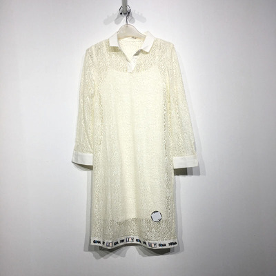 栾夏系列 D80036 时尚连衣裙两件套品牌女装折扣