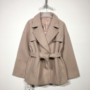 VE系列 D94347 时尚长款毛呢外套品牌女装折扣