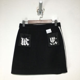 K4828切 G22 品牌折扣 毛呢短裙潮款