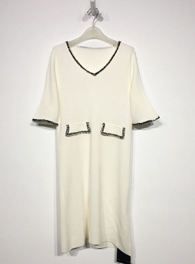 西树系列 D89408 时尚针织连衣裙品牌女装折扣