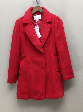 品牌折扣  毛呢大衣潮款 G23-L0285切