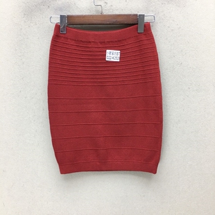 K2528 G22 品牌折扣 针织短裙潮款
