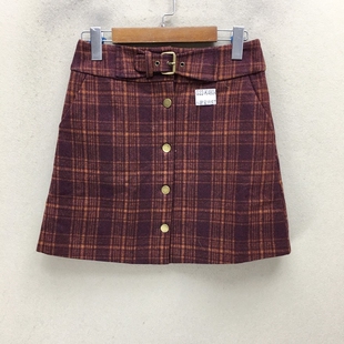 K4804 G22 品牌折扣 毛呢短裙潮款