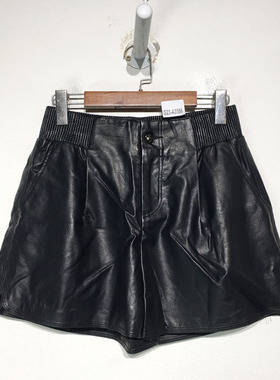 品牌折扣   时尚皮短裤G23-A3556